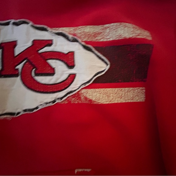Vintage NFL KC Kansas City Chiefs Hoodie Sweatshirt Large - Picture 6 of 11